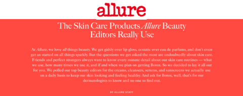 The Skin Care Products Allure Beauty Editors Really Use